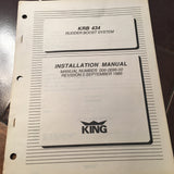 King KRB-434 Rudder Boost System Install Manual.