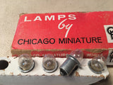 4 Chicago Miniature PR12 lamp bulb, 6volt new.