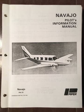 Piper Navajo PA-31 Pilot's Information Manual.