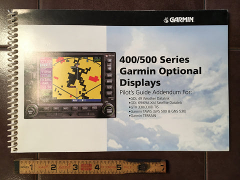 Garmin 400/500 Optional Displays Pilot's Guide Addendum.