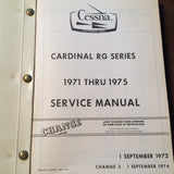 1971-1975 Cessna 177RG Service Manual.