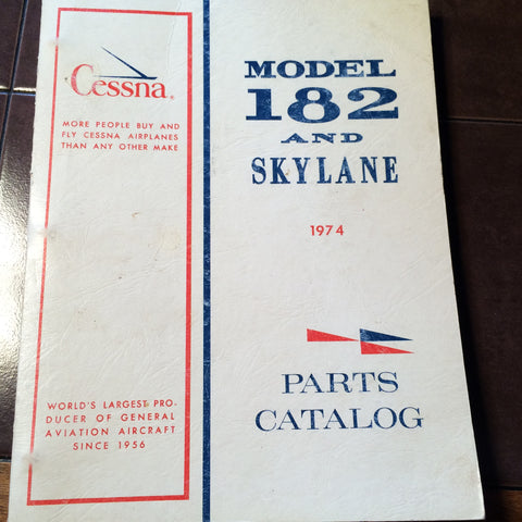 1974 Cessna 182P Parts Manual.