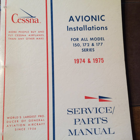 Factory Wiring Book 1974-1975 Cessna 150, 172, & 177 Manual.