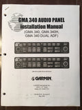 Garmin GMA 340, GMA 340H & GMA 340 - Dual ADF install and Operation Manual.