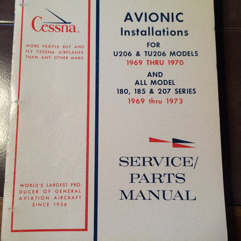 Cessna Factory Wiring Book 1969-1970 U206 & TU206 and 1969-1973 C180, 185, 207.