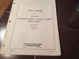 1948 Kollsman Compression Ratio Limit Switches 1008-01 & 1008B-01 Parts Manual.