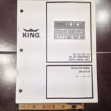 King KCU 582, KCU 578, ADF ATC Controls Install Manual.