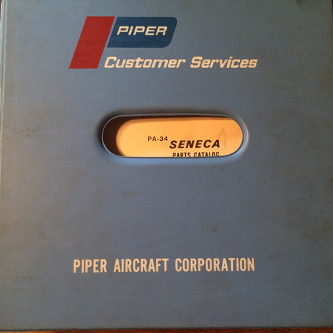 Original Piper Seneca PA-34-200 Parts Manual.