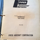 Original Piper Seneca PA-34-200 Parts Manual.