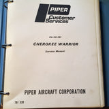 Piper Cherokee Warrior PA-28-151 Service Manual.