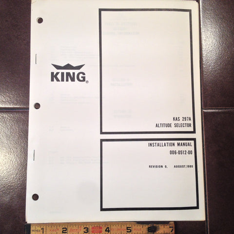 King KAS 297A Install manual.