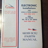 Cessna Factory Avionics Wiring Book 1969-1970 U206 & TU206 & 1969-1972 180, 185, 207.