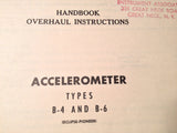 1951 Eclipse-Pioneer Accelerometer B-4 & B-6 Overhaul Manual.