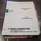 Narco KI 244 Radar Indicator Service Manual, part of KWX 56