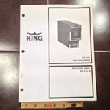 King KXP-7500 ARINC Transponder Install Manual.