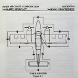 Piper Seneca IV, PA-34-220T Pilot's Information Handbook Manual.