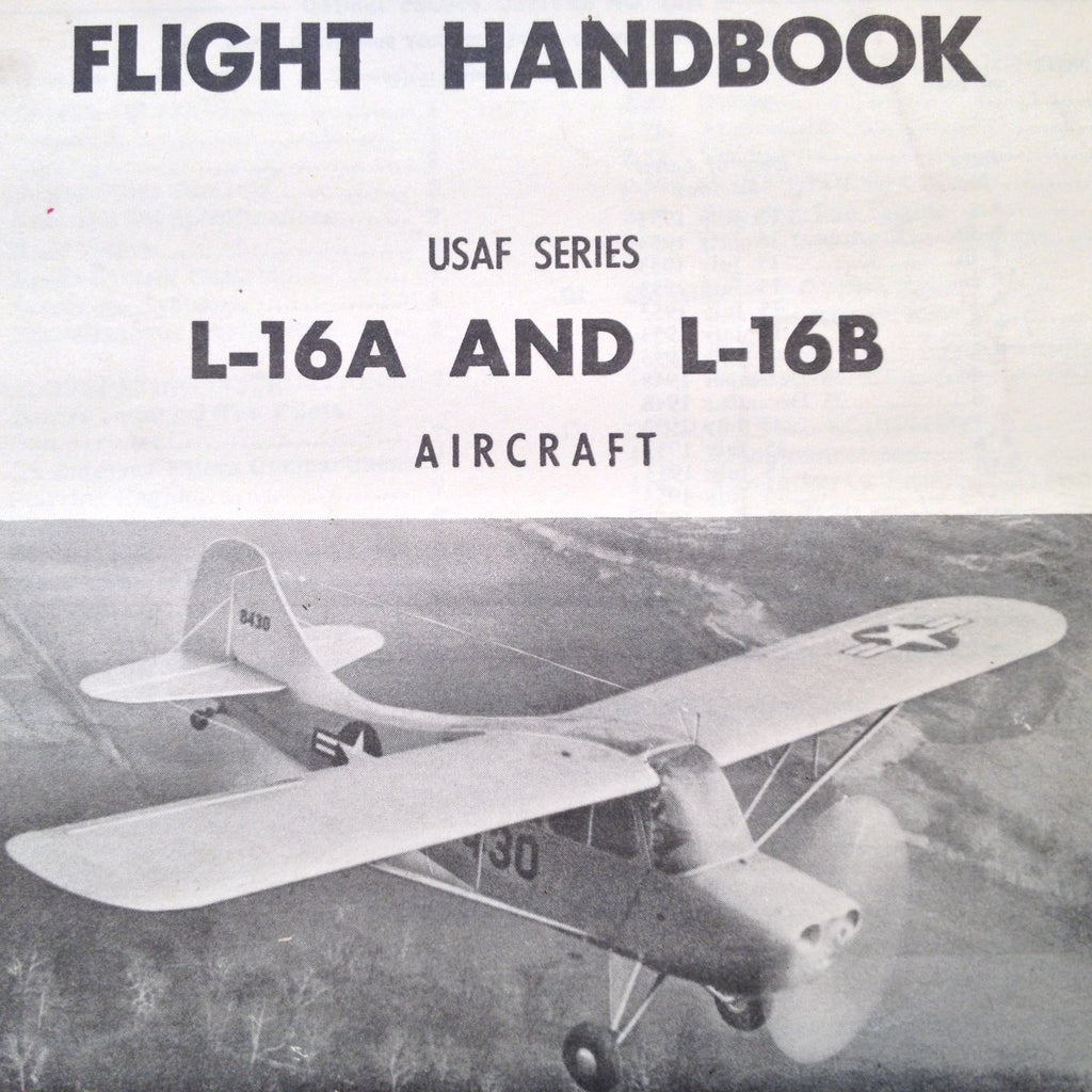 Original 1948 L-16A and L-16B Flight Handbook ,  aka Aeronca Champion.