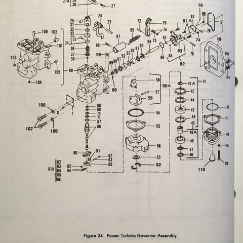 Lycoming T53-L-703 Turbine Engine Parts Manual. – G's Plane Stuff
