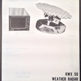 King KWX 58 Radar install & operators manual.