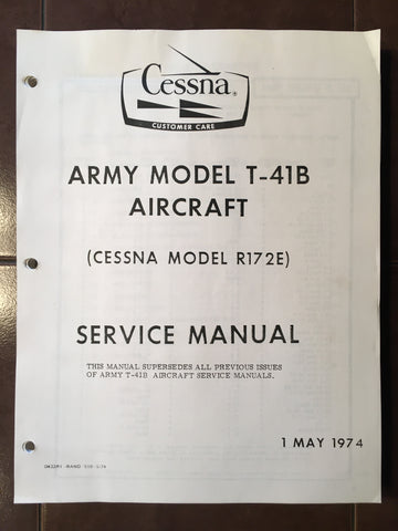 Cessna T-41B Mescalero R172E Service Manual.