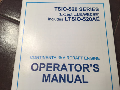 Continental TSIO-520 Series & LTSIO-520AE Operator's Manual.