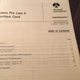 Collins Pro Line II Interface Card Install, Service & Parts Manual.