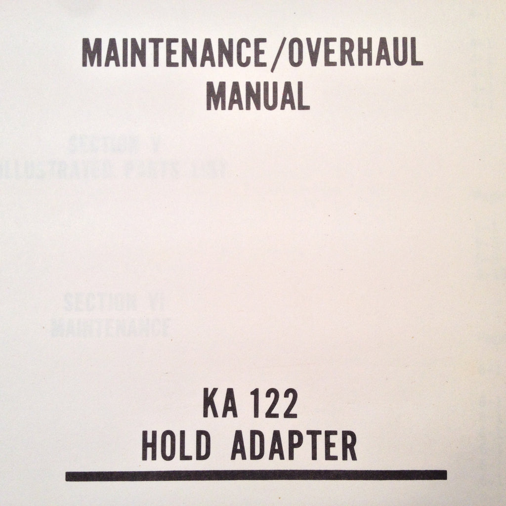 King KA 122 Service manual.