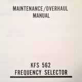 King KFS 562 Service manual.