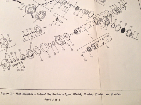 1950s Eclipse-Pioneer Valve-5 Way De-Icer Parts Manual.