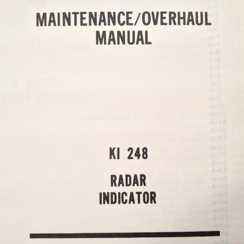 King KI 248 Radar Indicator Service Manual.