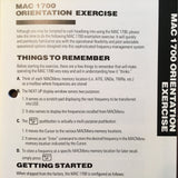 McCoy MAC 1700 Control POH & Flight Manual Supplement Pilot's Guide.