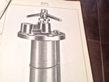 1944 Cuno Auto-Klean Filters Operation, Service Overhaul & Parts Manual.