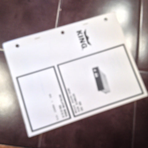 King KDE 566 Install manual.