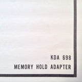 King KDA 698 Memory Hold Adapter Install Manual.