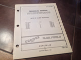 1971 Aeritalia Rate of Climb Indicators Service, Overhaul & Parts Manual.