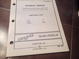 1971 Aeritalia Directional Gyro Service, Overhaul & Parts Manual.