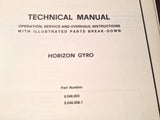 1971 Aeritalia Horizon Gyro Indicators Service, Overhaul & Parts Manual.