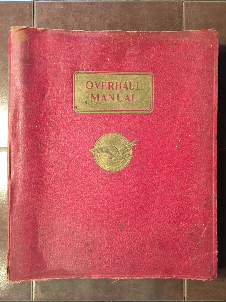 Original 1940 Pratt Whitney Twin Wasp C Series Overhaul Manual.