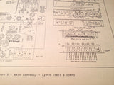 1950s Eclipse-Pioneer Amplifier & Signal Generator 15401, 15405, 15406 Parts Manual.