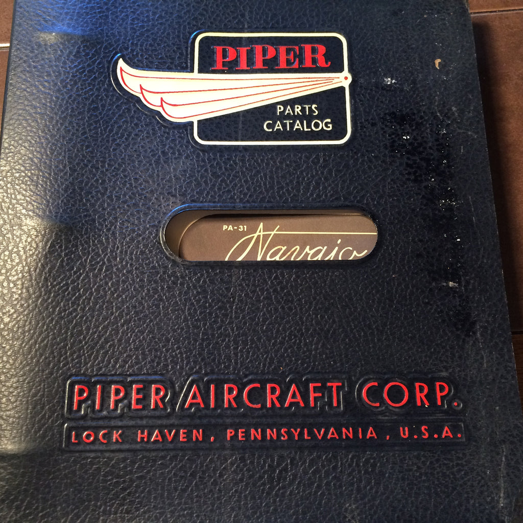Original Piper PA-31 Parts Manual.  Circa 1966.