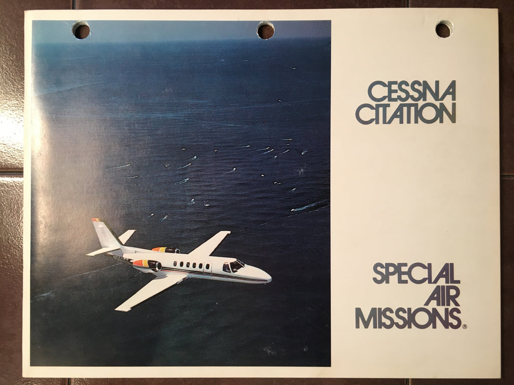 Original Citation "Special Air Missions" Brochure Booklet, 40 page, 8.5 x 11".