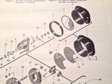 1949 Lewis Single Temperature Indicators Jet Exhaust K-3 & K-7 Parts Manual.