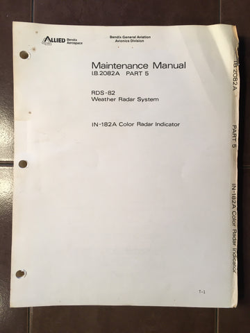 Bendix IN-182A Maintehance  Manual.