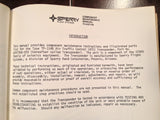 Sperry Stars TP-114B Transponder Component Maintenance & Parts Manual.