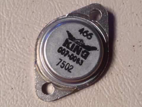 King Radio Small Part:  007-0063-00 aka 007-00063-0000 Transistor.  NOS,  Circa 1970, 1980, 1990.
