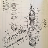 1967-1969 Cessna Aircraft Model 210 Parts Manual.