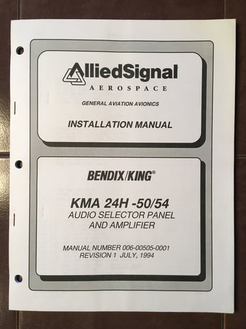 King KMA-24H-50/54 Install Manual.