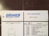 Grimes 40-0057 Parts Breakdown Instruction Sheet.