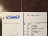 Grimes 40-0210 Parts Breakdown Instruction Sheet.