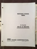 King KI 213 & KI 214 Service Manual.